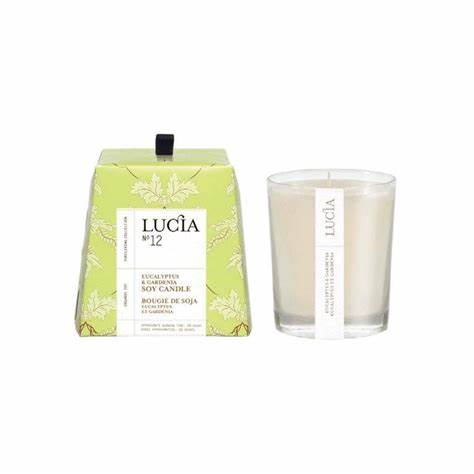 Lucia N°12 Eucalyptus & Gardenia Soy Candle