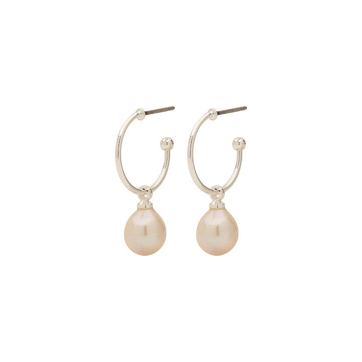 PILGRIM EILA PEARL EARRINGS SILVER PLATED