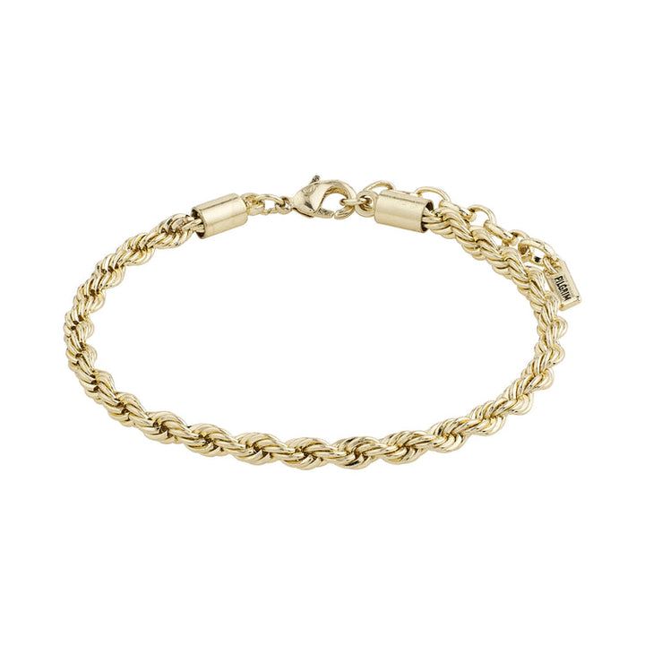 PAM RECYCLED TWISTED CHAIN BRACELET "GOLD-PLATED"