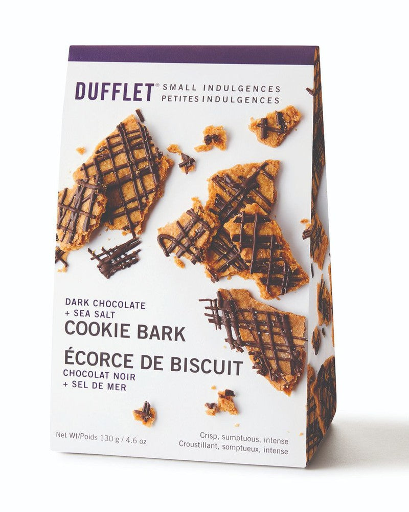 DUFFLET - Dark Chocolate & Sea Salt Cookie Bark