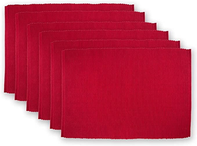 SOLID RIB RED PLACEMAT – Gdaoust.com