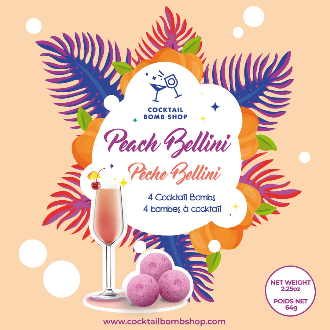 COCKTAIL BOMB SHOP Bombe à cocktail violette - Peach Bellini