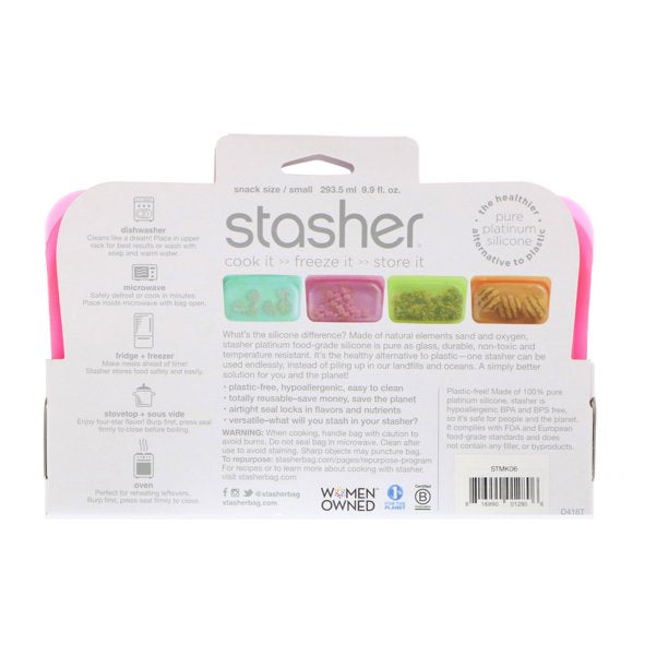 Stasher Reusable Silicone Snack Bag