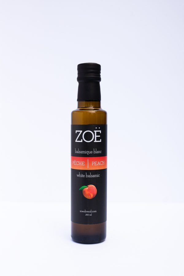 Zoe Peach Infused White Balsamic Vinegar