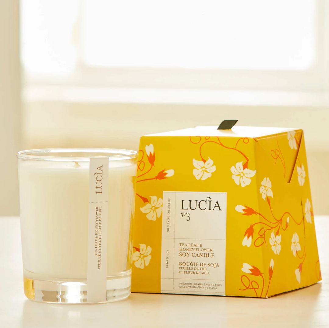 Lucia N°3 Tea Leaf & Honey Flower Soy Candle