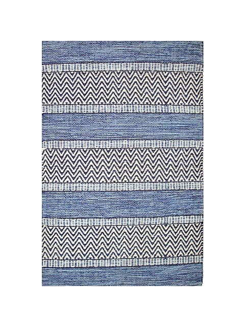 Avocado Decor Dhurrie Largo Blue Rug 2'x3'