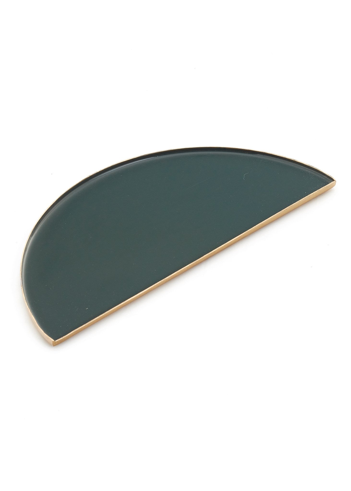 GUZMAN HALF-MOON SMALL PLATTER DARK GREEN