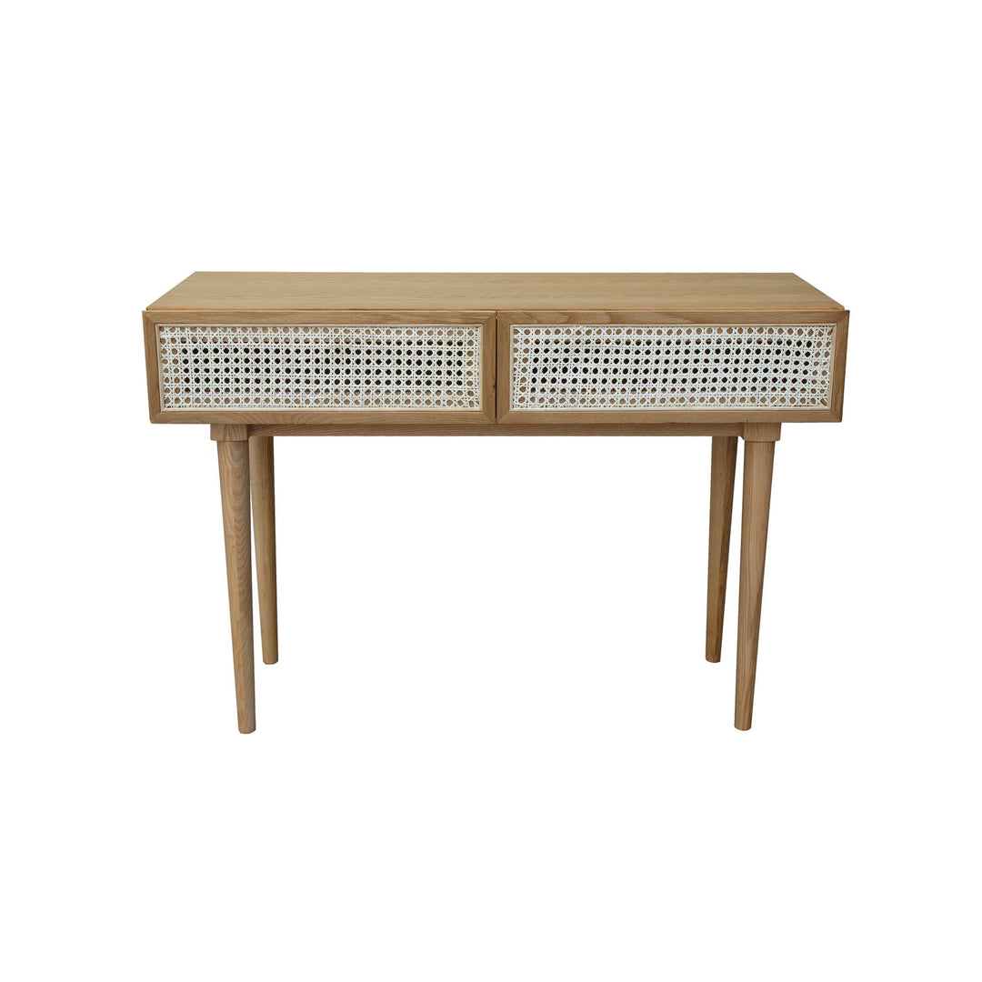 CANE CONSOLE TABLE – NATURAL