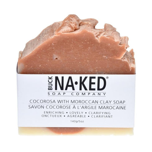BUCK NAKED COCOA ROSA & MOROCAN CLAY SOAP - 150g