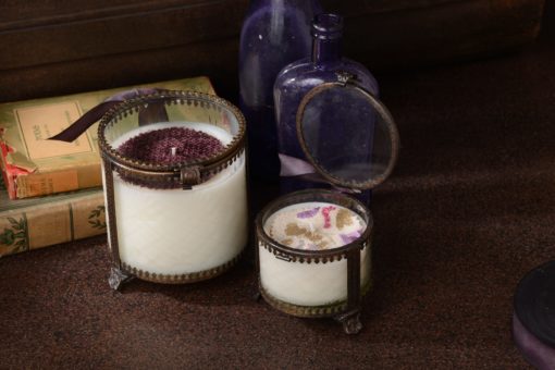 Small Victorian Trinket Jar Candle Desert Springs