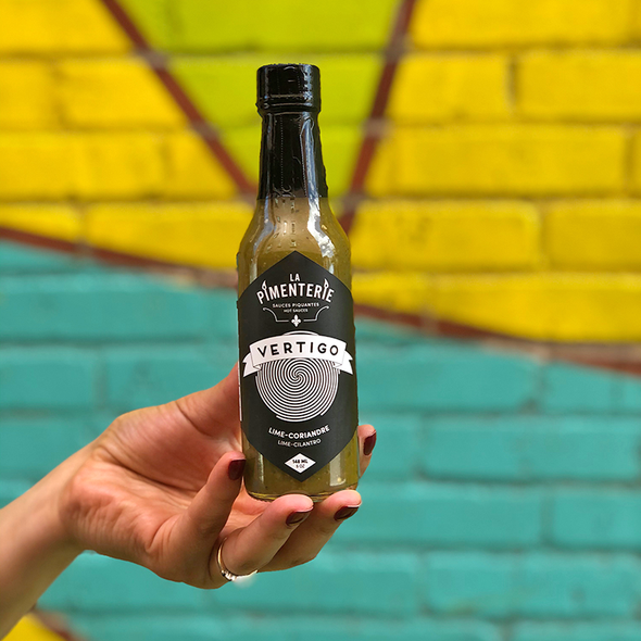 LA PIMENTERIE - SAUCE CHAUDE VERTIGO LIME/CORIANDRE 148 ml