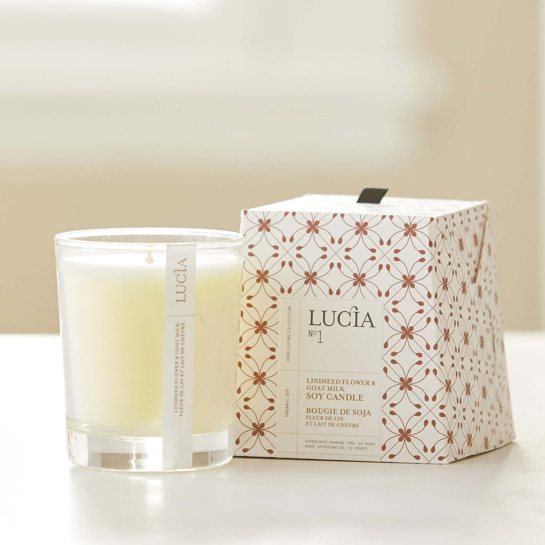 Lucia N°1 Linseed Flower & Goat Milk Soy Candle