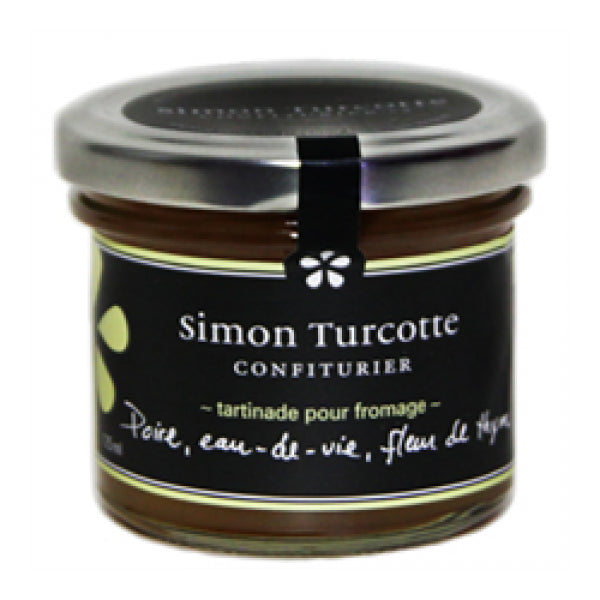 Simon Turcotte Tartinade de fromage - Poire, brandy, fleur de thym