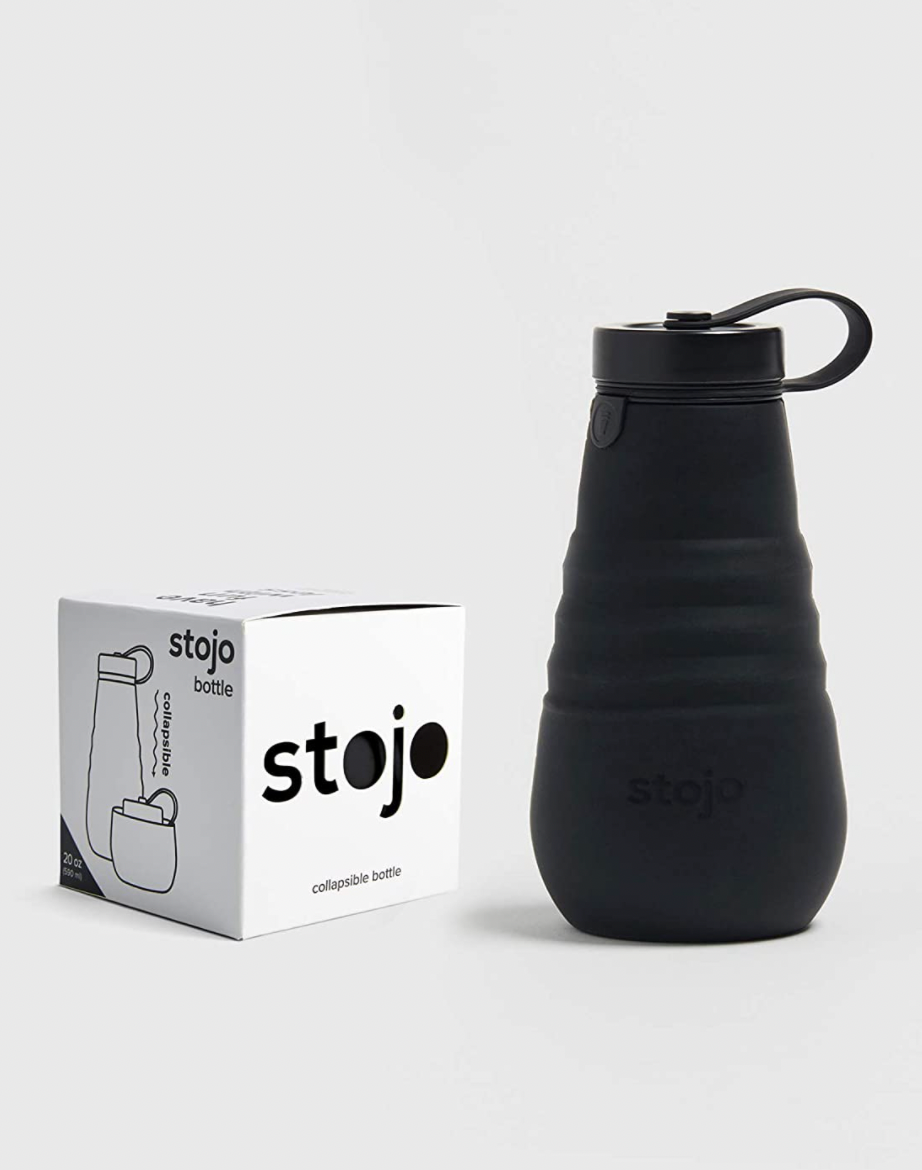 Bouteille d'eau pliable Stojo Biggie - 20oz - Noir
