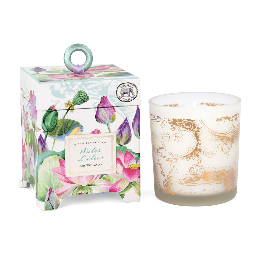 Michel Design Water Lilies Soy Wax Candle