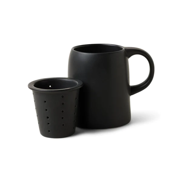 Good Citizen 2-in-1 Ceramic Tea Infuser Mug Black