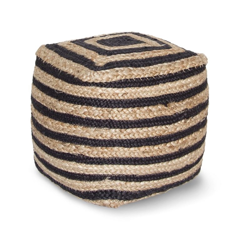 Style In Form Bohemian Jute Pouf