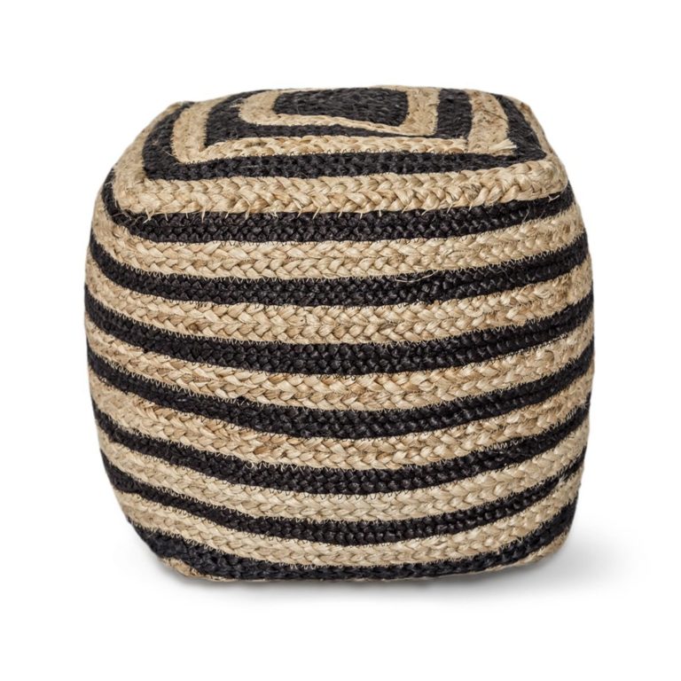 Style In Form Bohemian Jute Pouf