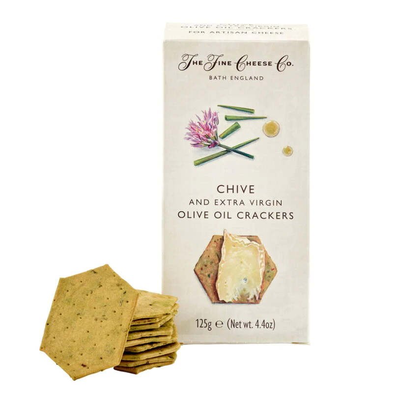 Fine Cheese Co. Chive & Extra Virgin Olive Oil Crackers