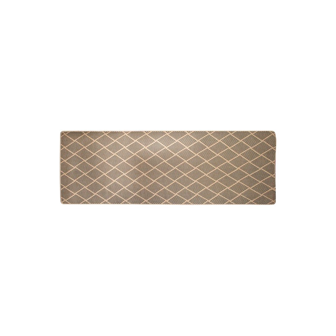 Avocado Decor Poly Mat Cadre Natural/Black 50x150 cm