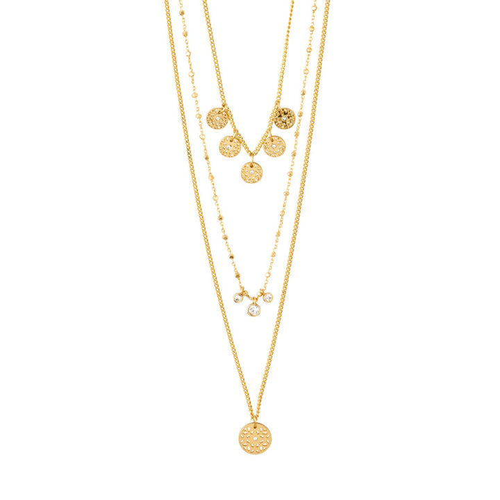 Pilgrim Carol Layered Necklace 3-In-1 Gold-Plated