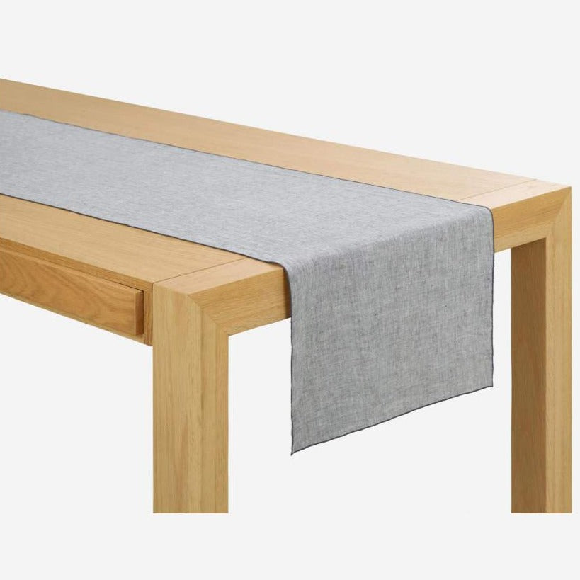 Gray Linen Table Runner