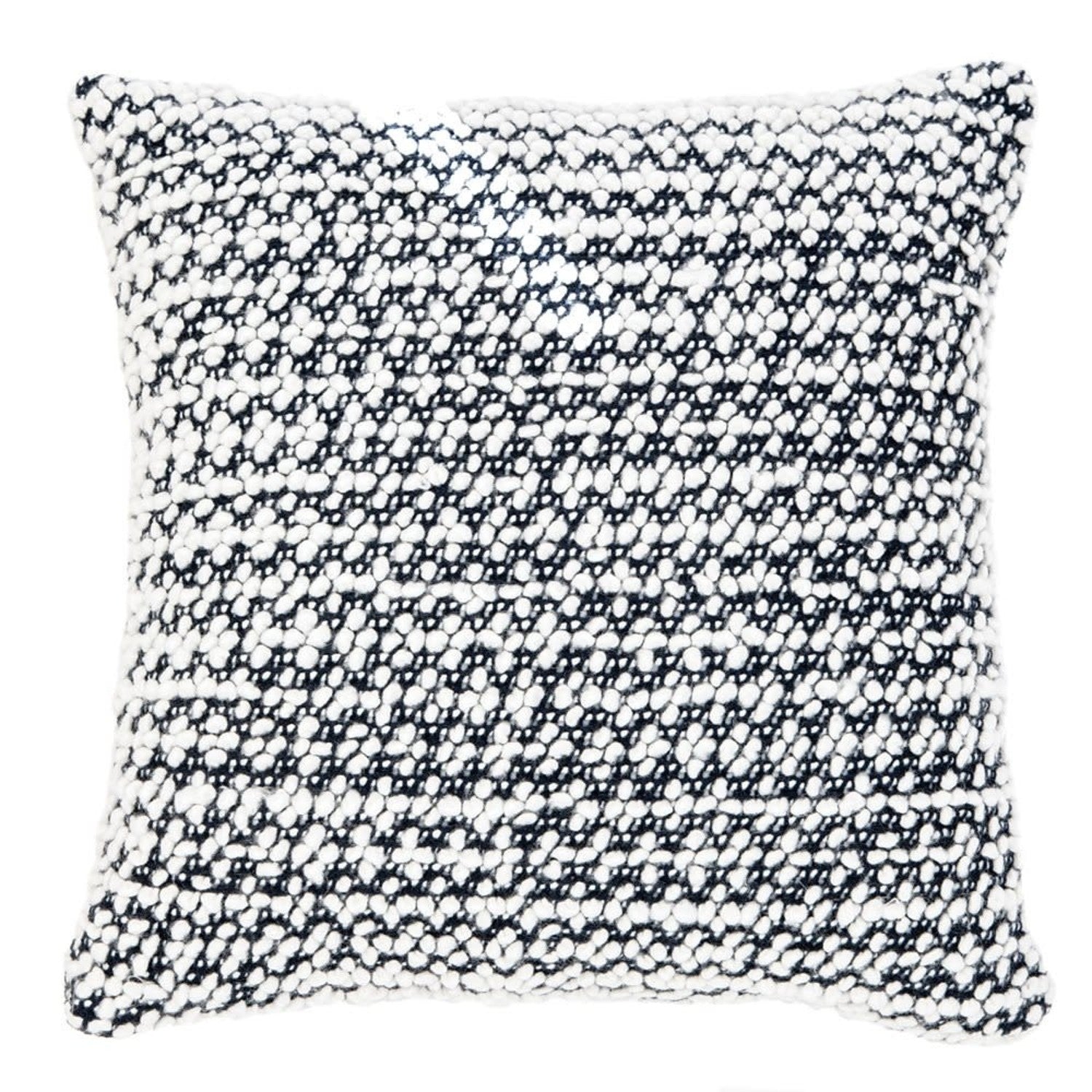 DITALINI KNITTED NAVY DECORATIVE PILLOW