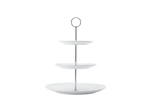 Maxwell & Williams White Basics Diamonds 3-Tier Cake Stand