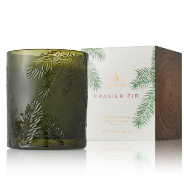 FRASIER FIR GREEN GLASS CANDLE