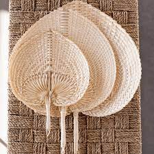 LUXE B PAMPAS GRASS Medium RATTAN FANS