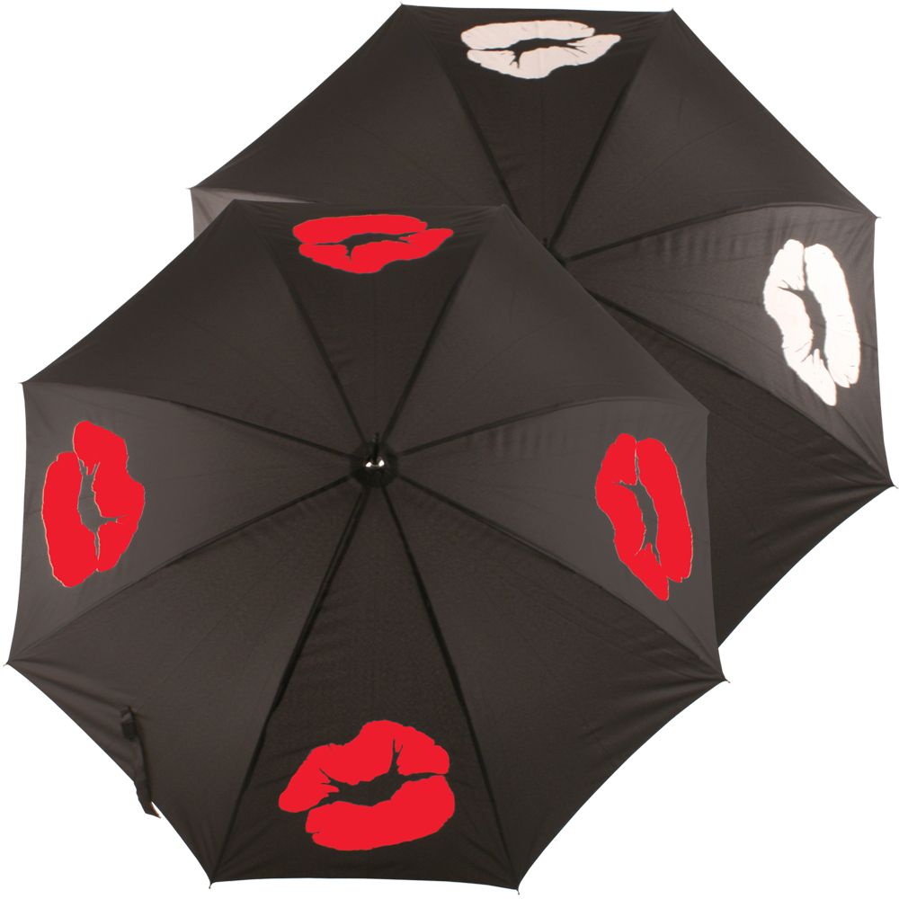Susino The Lips Colour Change Women's Umbrella Red/White