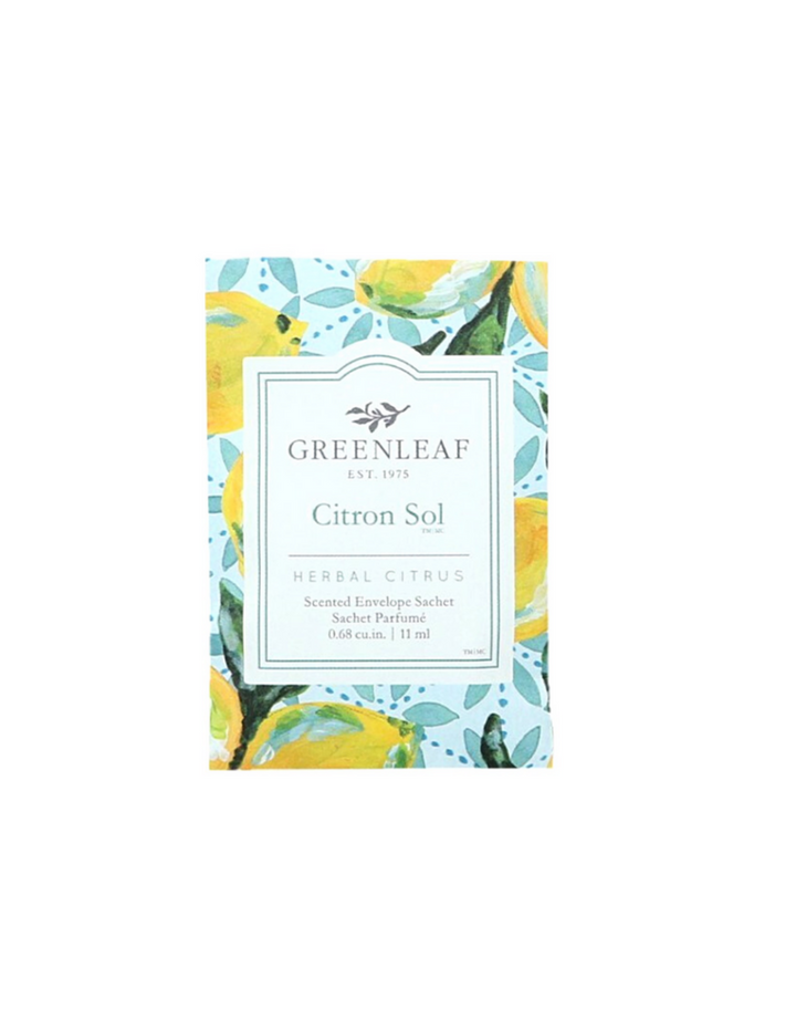 Greenleaf Citron Sol Small Scented Sachet