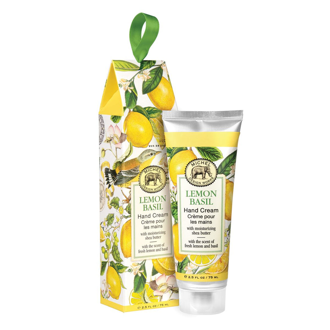 LEMON BASIL LARGE HAND CREAM  2.5 oz