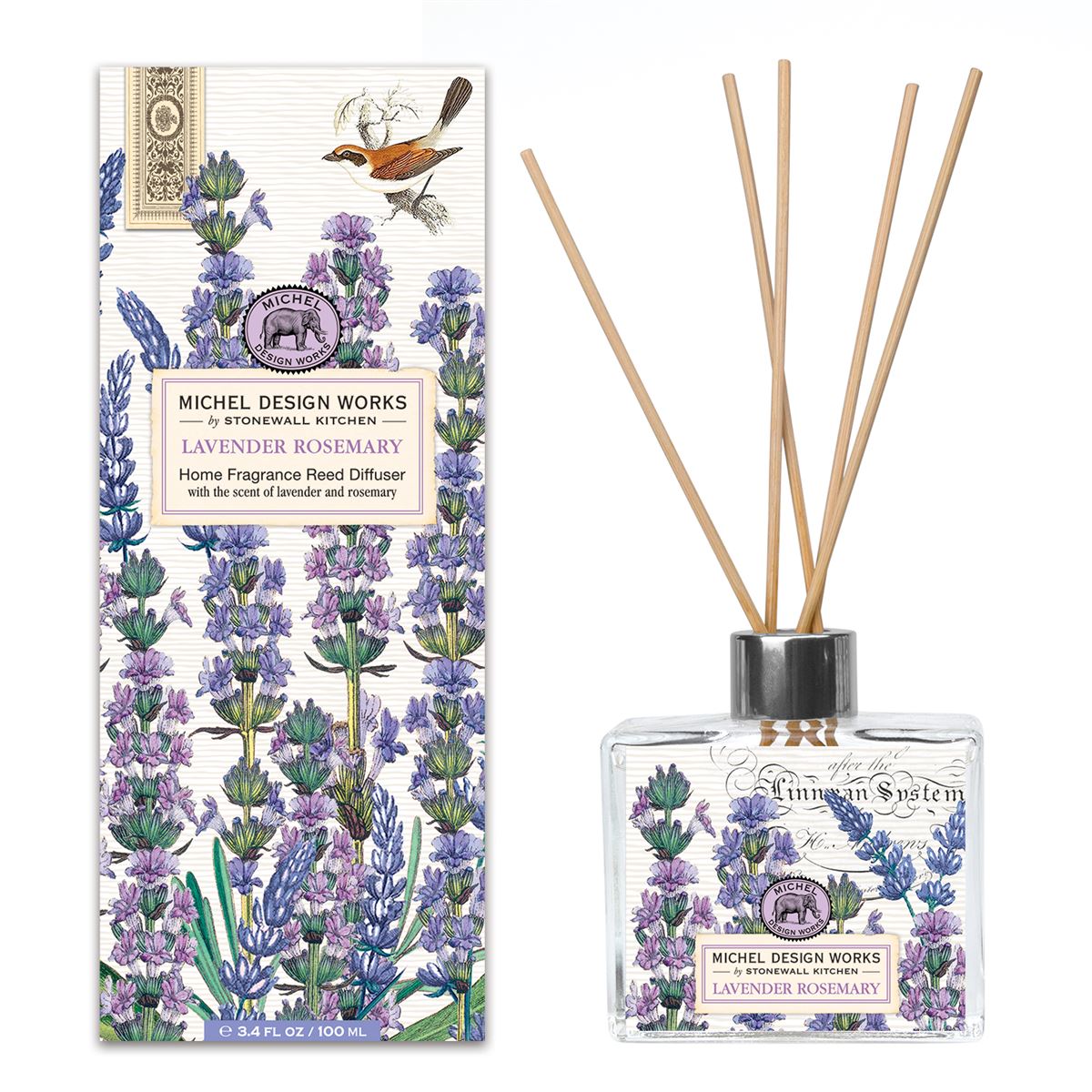 Michel Design Lavender Rosemary Home Fragrance Reed Diffuser