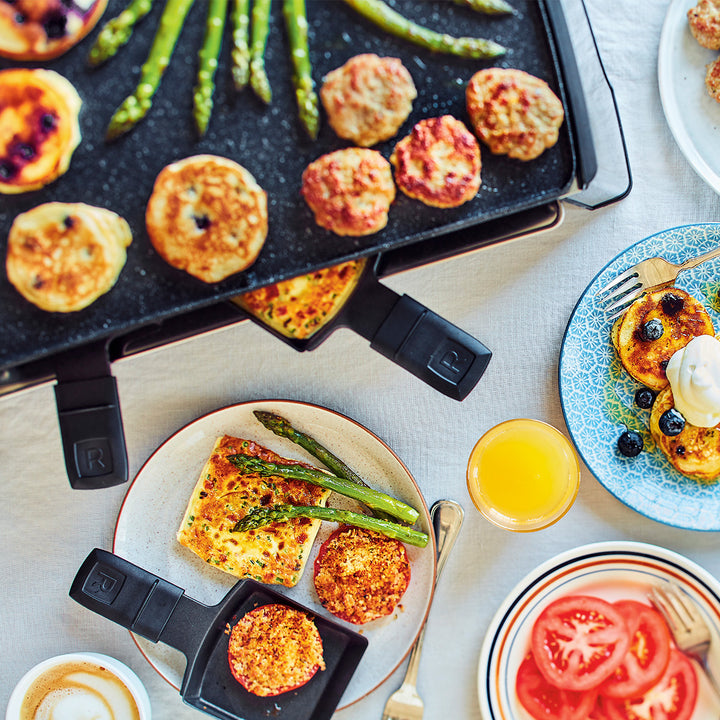 RICARDO REVERSIBLE ELECTRIC RACLETTE SET (18 PIECES)