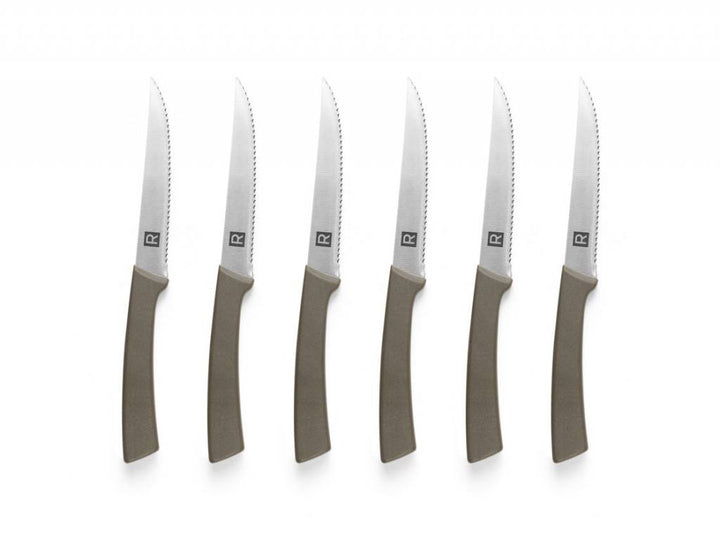 RICARDO SET OF 6 STAINLESS STEEL STEAK KNIVES