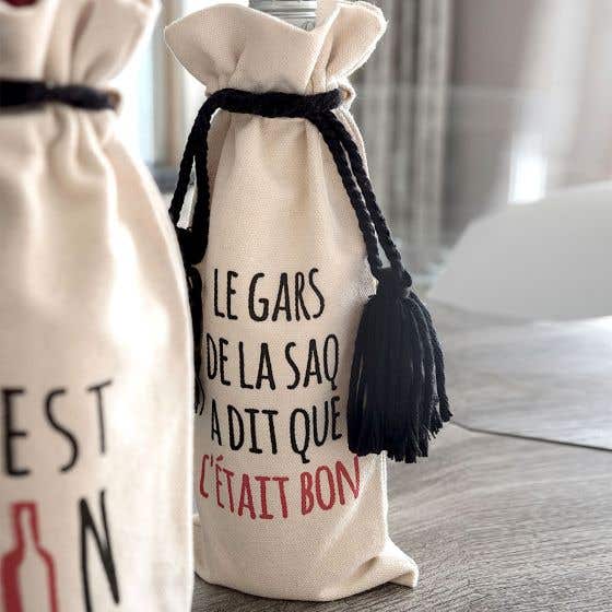 Aller au début de la galerie d'images SAQ Wine Bottle Bag par Attitudes Import