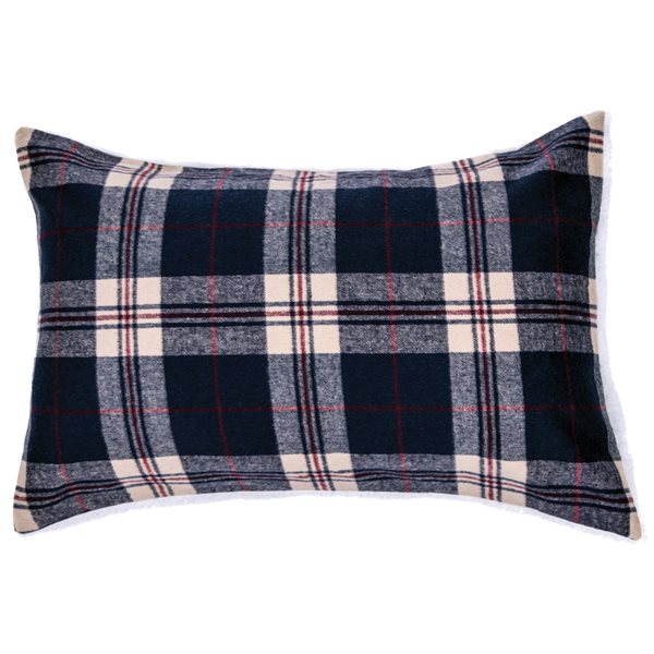 LUMBERJACK PLAID NAVY AND RED SHAM