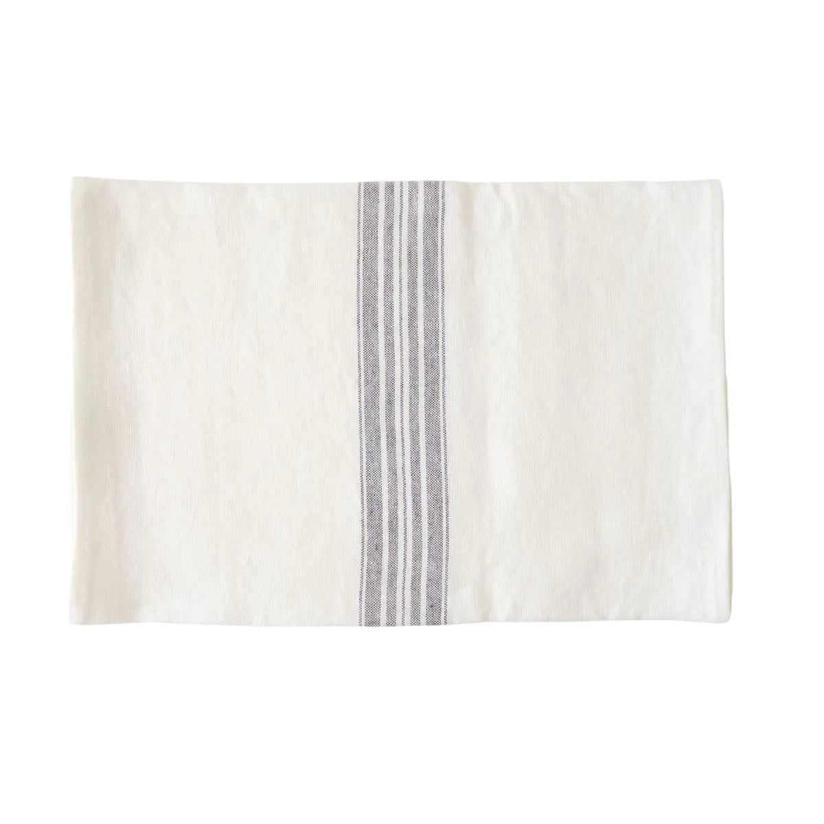 WHITE RUNNER WITH NATURAL STRIPES