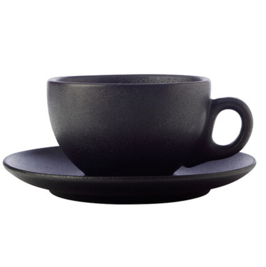 MAXWELL & WILLIAMS CAVIAR COUPE CUP & SAUCER - 250ml