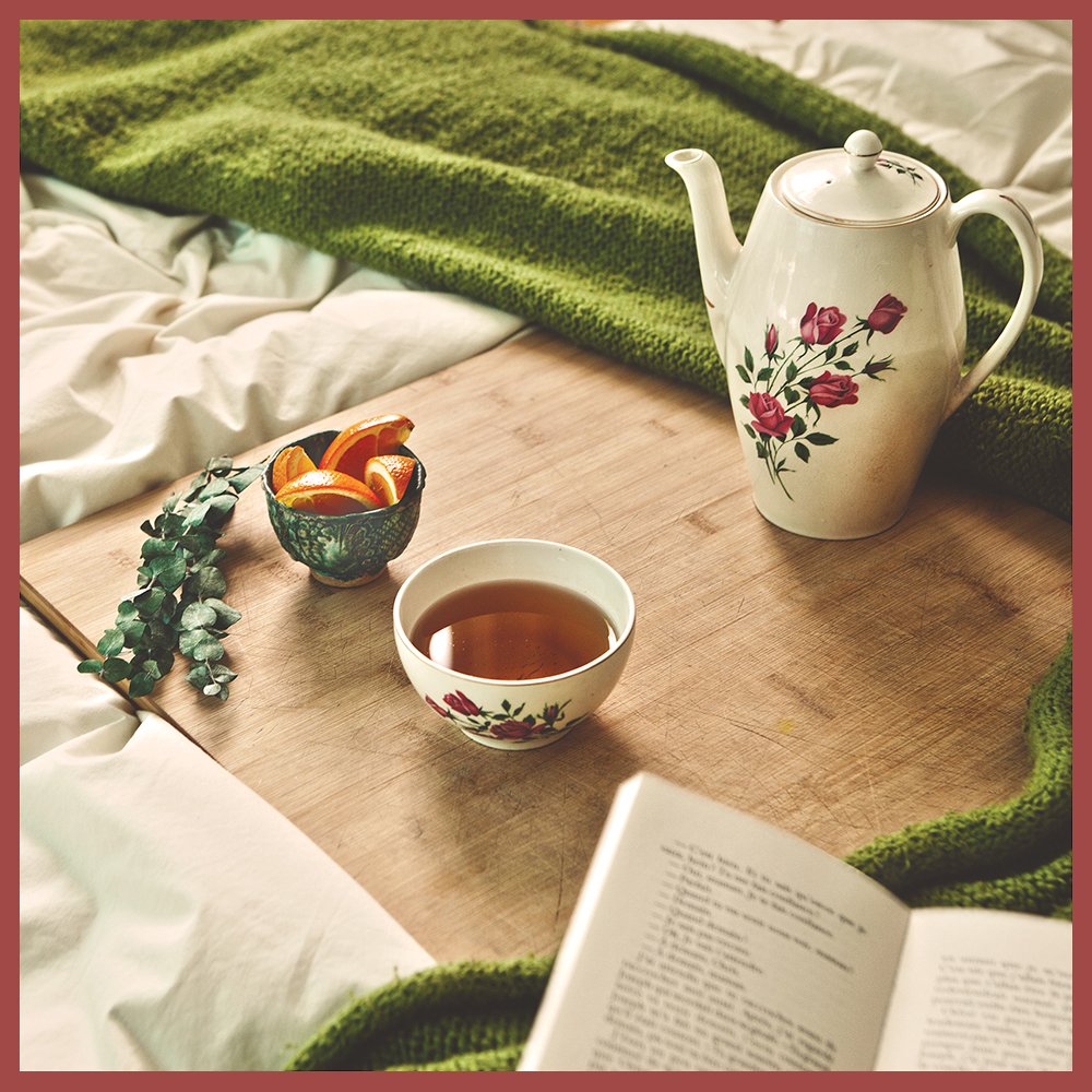 JULES LA MOUCHE "My tea in bed" Card