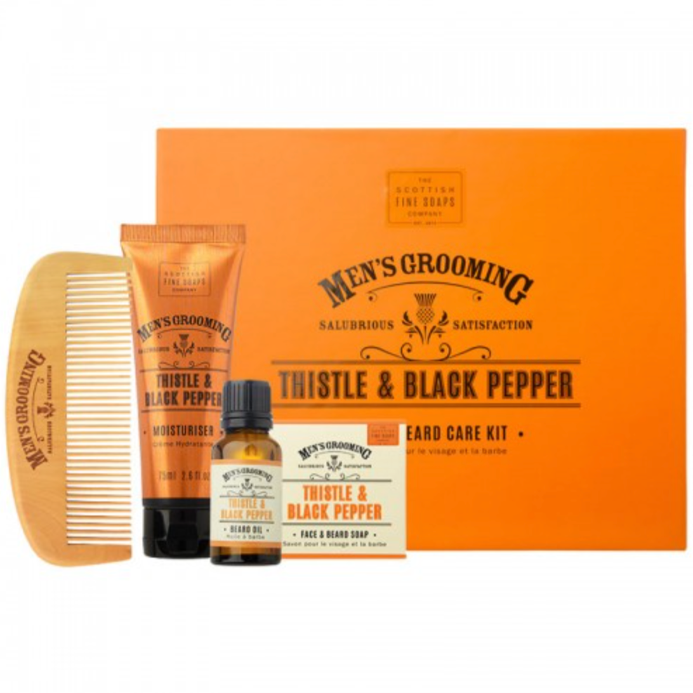 THE SCOTTISH FINE SOAPS COMPANY THISTLE & BLACK PEPPER FACE & BEARD CA