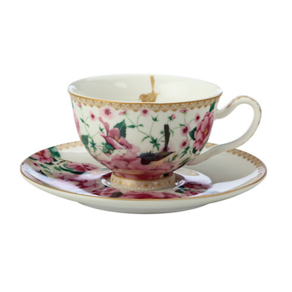 Maxwell & Williams Teas & C's Silk Road Footed Cup & Saucer White