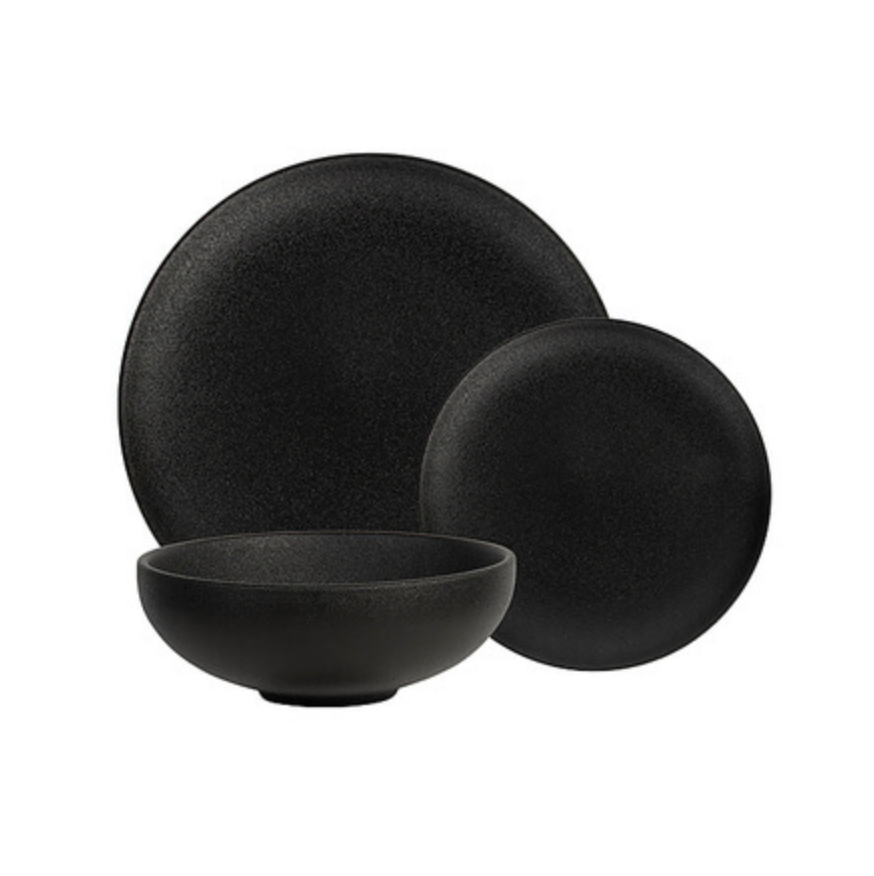 Maxwell & Williams Caviar Dinner Set 12pc Black